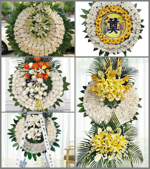 江苏泰州泰兴市虹桥镇八圩村花圈速递